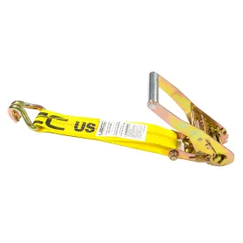 2" x 11" Replacement Ratchet Strap Fixed End - Ratchet / Wire Hook | Yellow