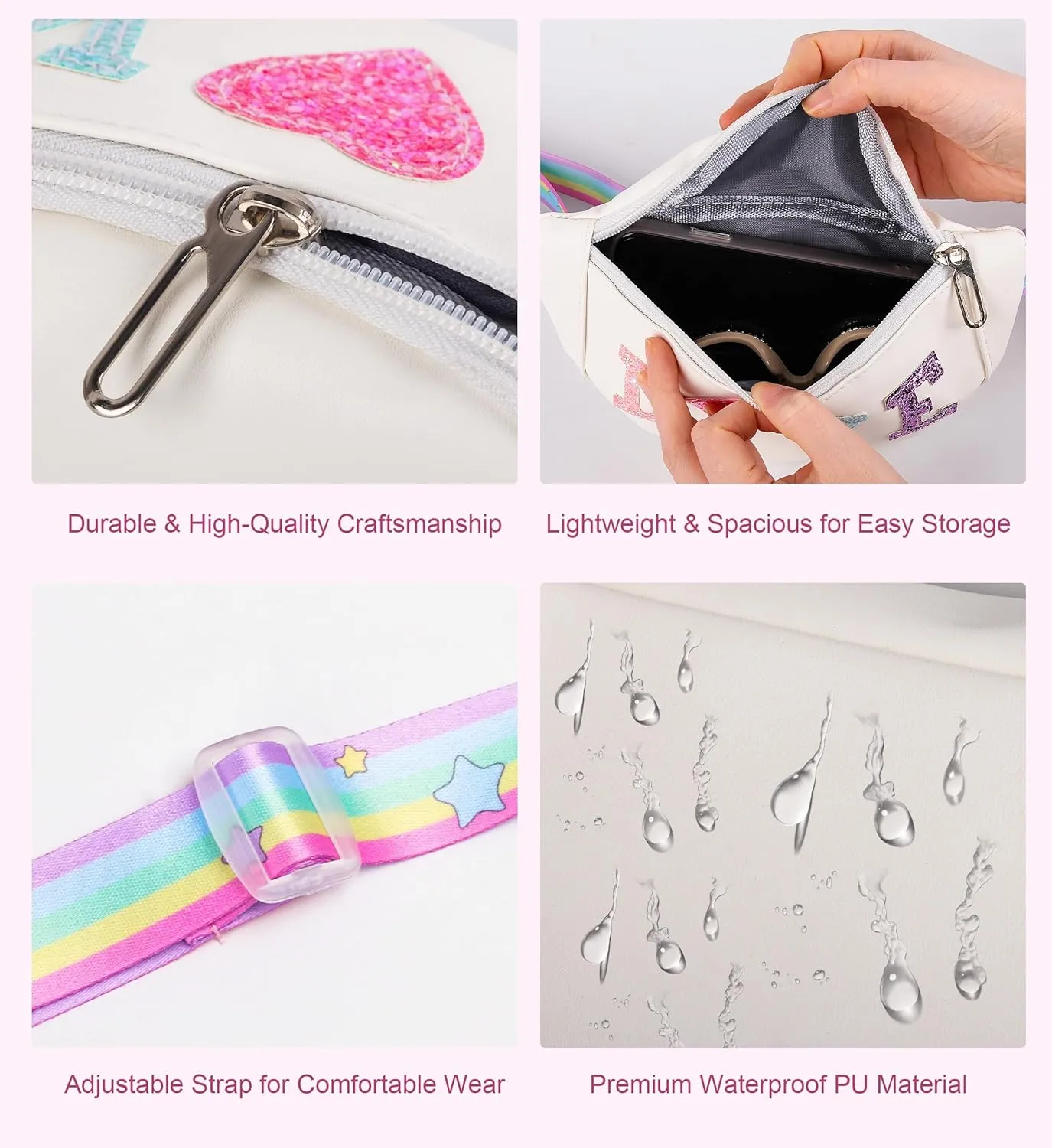 3 4 5 6 7 8 9 10 Year Old Girl Gifts Fanny Pack For Girls Easter Gifts For Teens Girls Belt Bag Crossbody Bag Small Crossbody Bags For Women Birthday Bags For Kids
