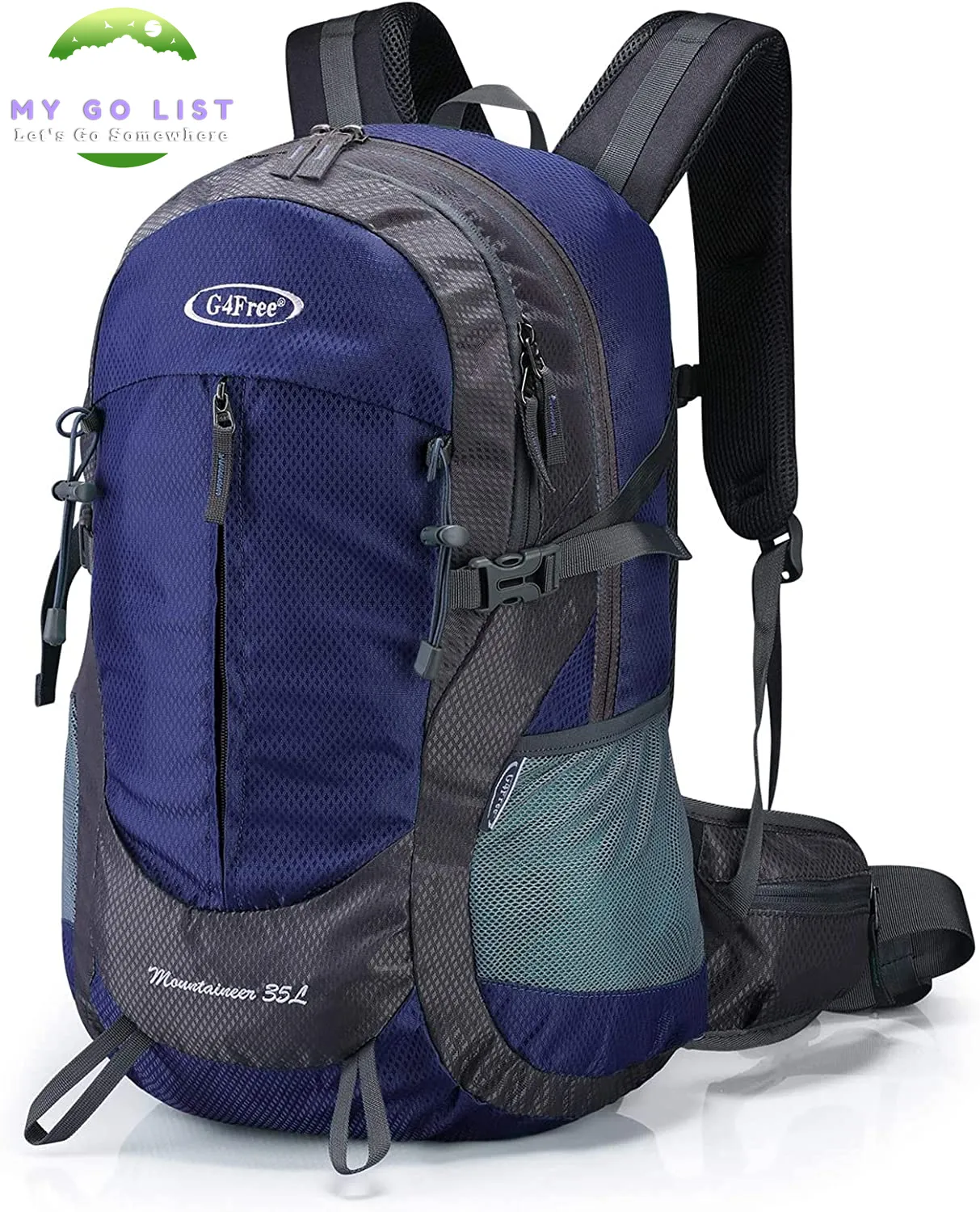 35L Hiking Backpack Water Resistant