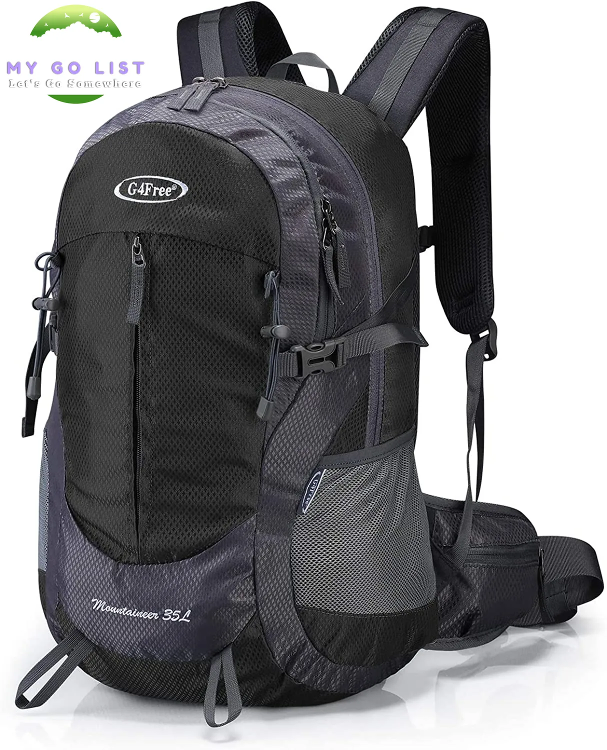 35L Hiking Backpack Water Resistant