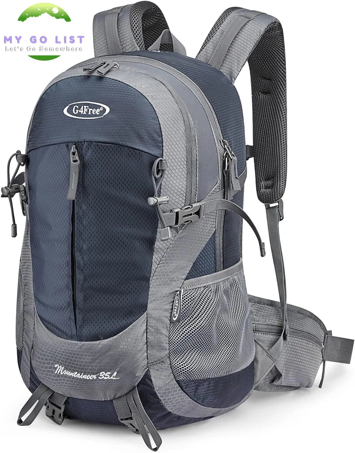 35L Hiking Backpack Water Resistant