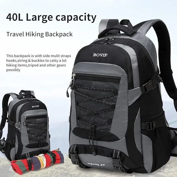 40L Hiking Backpack Waterproof Lightweight Daypack Travel Sports Camping Backpack for Men Women