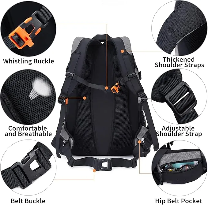 40L Hiking Backpack Waterproof Lightweight Daypack Travel Sports Camping Backpack for Men Women