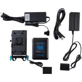 98Wh V-Mount Battery and Complete Power Kit for Sony a7 III Series