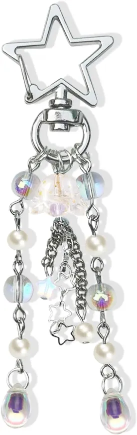 Agromusk Jellyfish Keychain,Cute Y2K Car Keychains for Women Girls Jellyfish Bag Charms Purse Accessories Star Jelly Decor