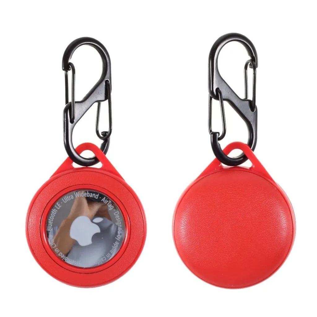 AirTags protective cover with keychain - Red