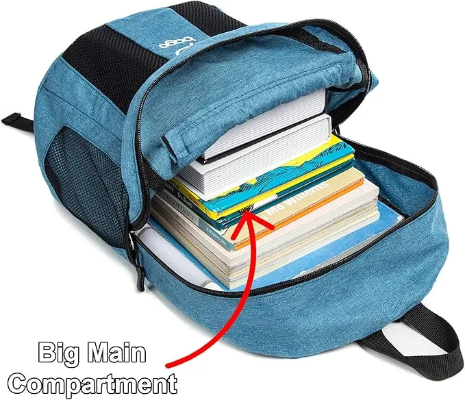 bago Lightweight Small Hiking Backpack for Women and Men - 25L Travel Day Pack - Foldable Hiking Daypack Ultralight for Camping Outdoor Sports - Day Bag Packable Backpack for Travel (SnowBlue)