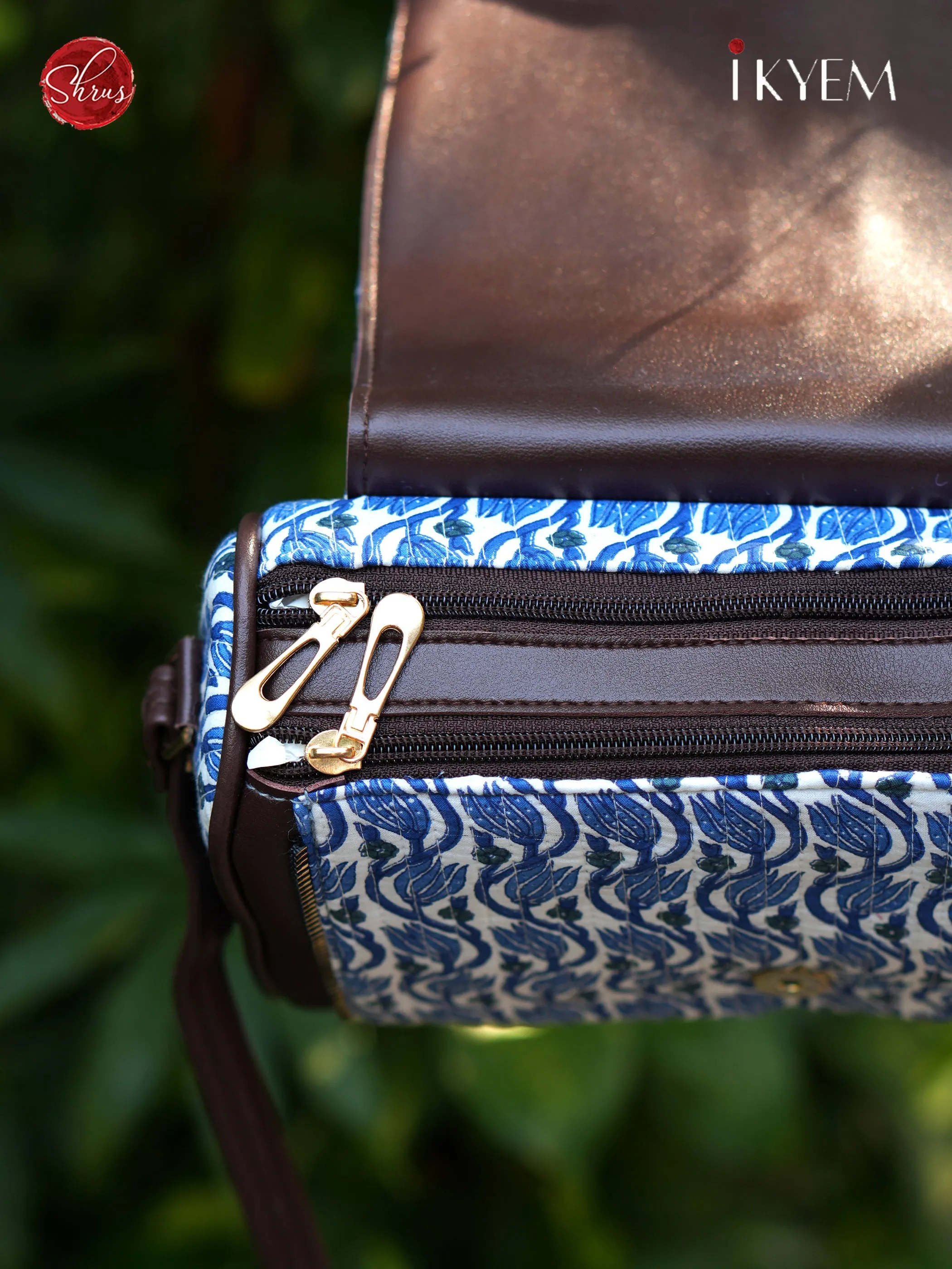 Blue-Hand bag