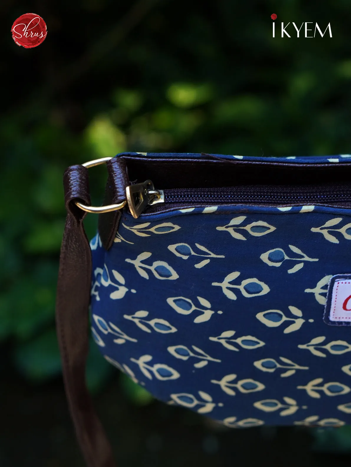 Blue- Printed Bag
