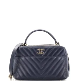 CHANEL Trendy CC Bowling Bag Chevron Lambskin Medium
