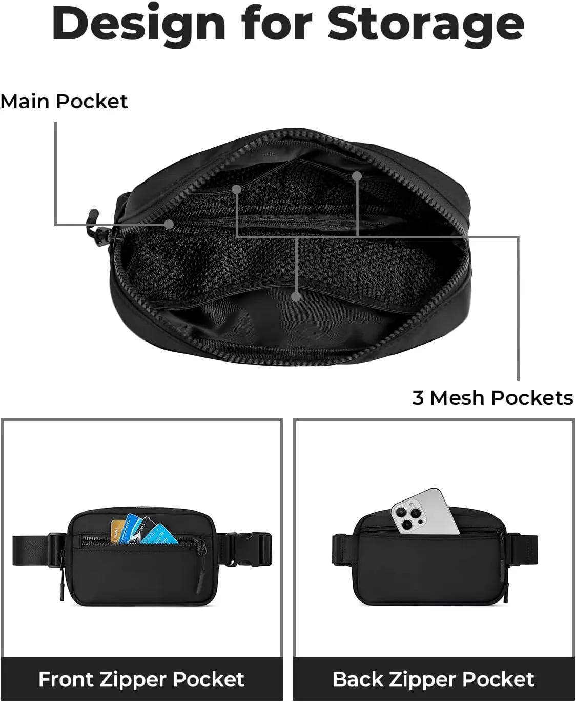 CHOLISS Small Sling Bag for Women and Men, Crossbody Bags Trendy Fanny Packs Chest Bag with Extended Strap