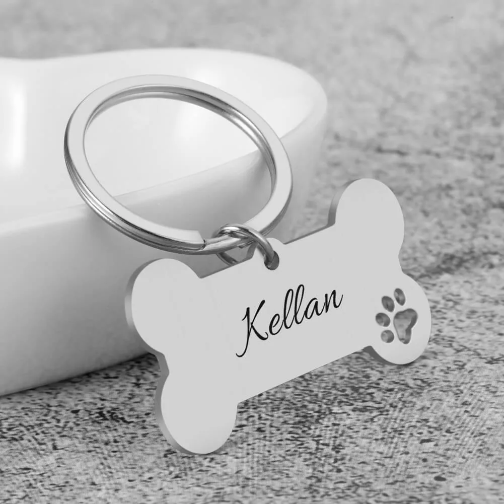 Custom Dog Collar Memorial Keychain