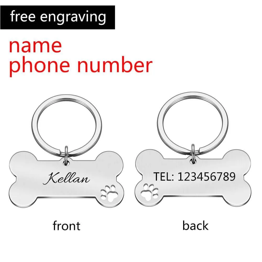Custom Dog Collar Memorial Keychain
