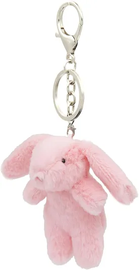 Cute Bunny Plush Keychain for Backpack, 3.5" Inch Mini Rabbit Keychain Purse Charm Pendant Gift for Women