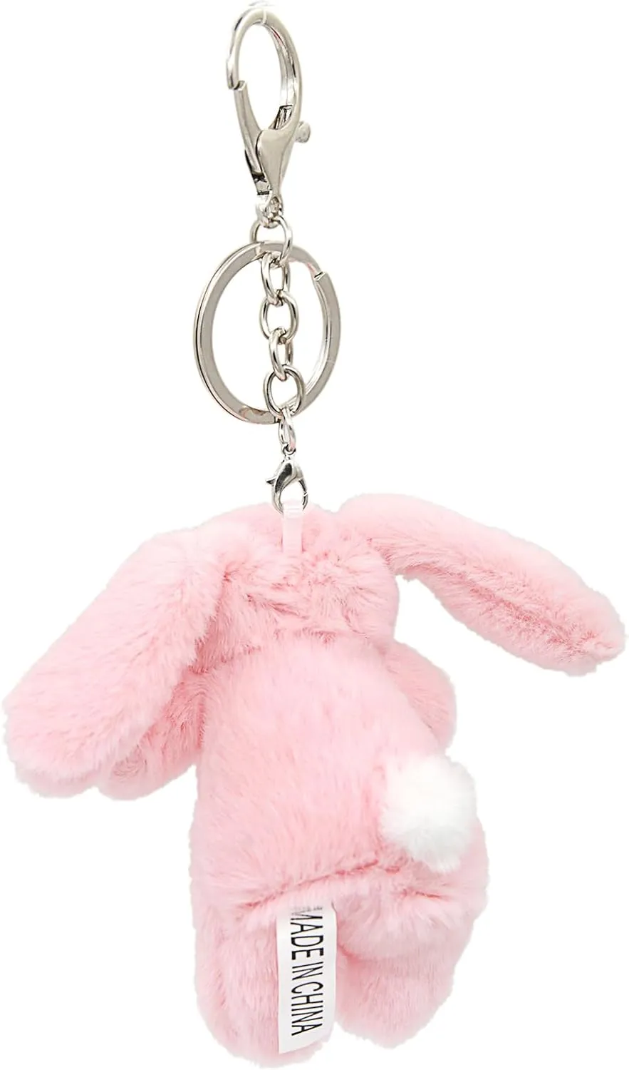 Cute Bunny Plush Keychain for Backpack, 3.5" Inch Mini Rabbit Keychain Purse Charm Pendant Gift for Women