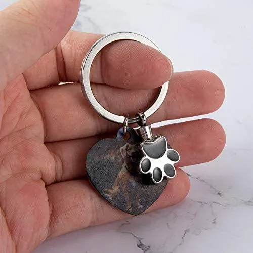 Dog Memorial Keychain Charms With Picture