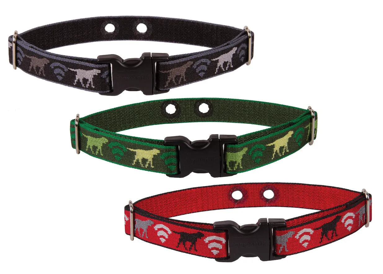 DogWatch Receiver Replacement Collar Wide 1" - DogWatch Logo Pattern