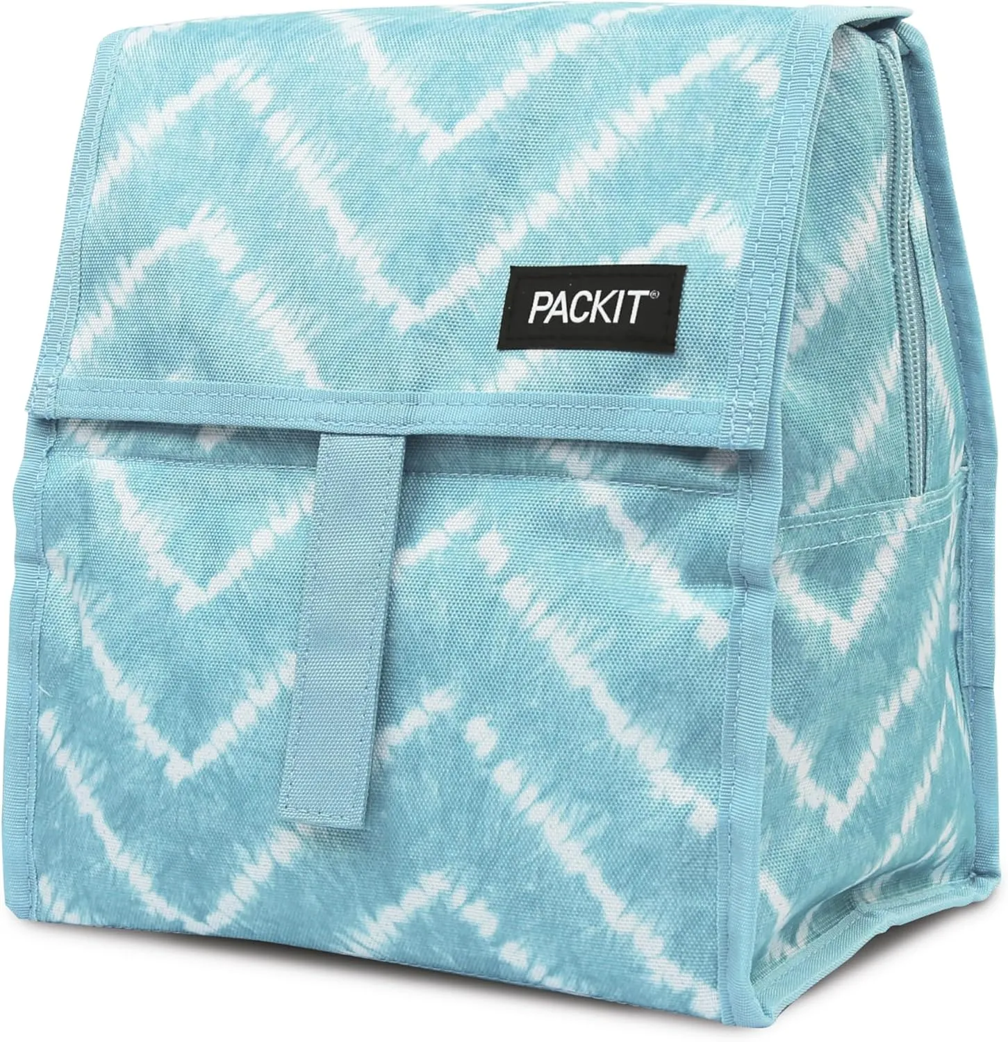 Freezable Lunch Bag, Aqua Tie Dye