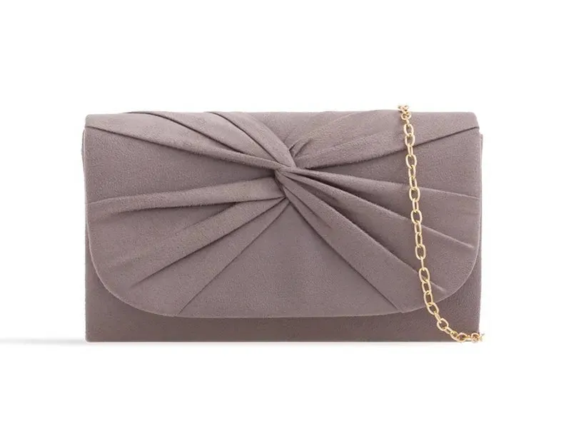 Grey Mini Clutch Bag