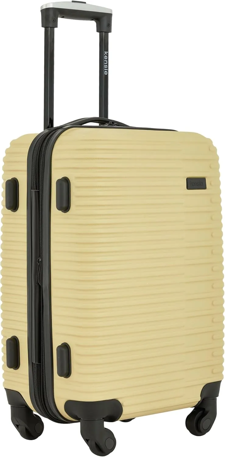 kensie Women's Hillsboro Luggage & Travel Bags Set, Dried Moss, 20" Carry-On