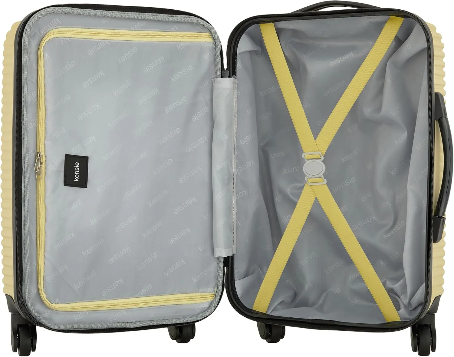kensie Women's Hillsboro Luggage & Travel Bags Set, Dried Moss, 20" Carry-On