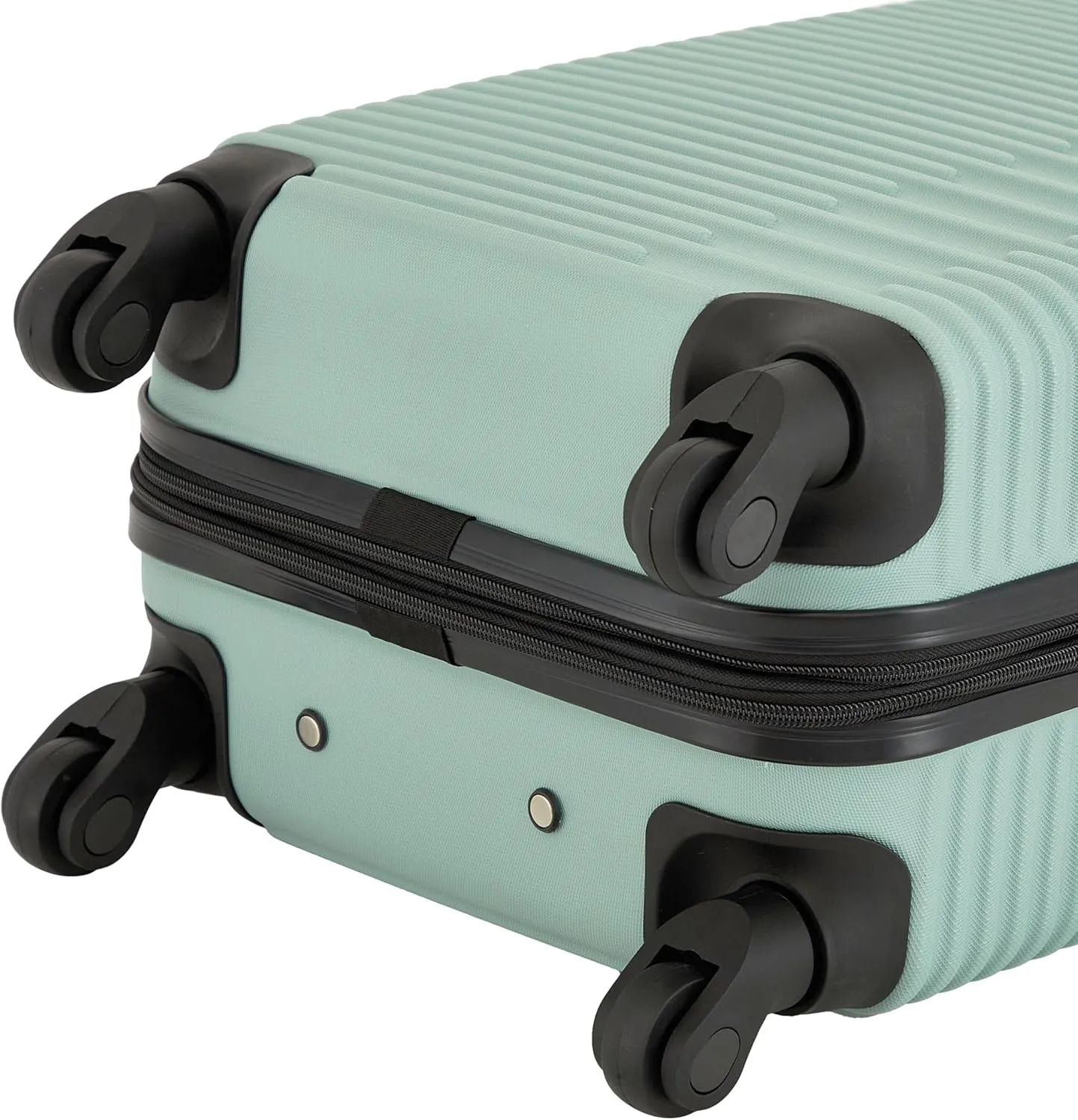 kensie Women's Hillsboro Luggage & Travel Bags Set, Green Granite, 20" Carry-On