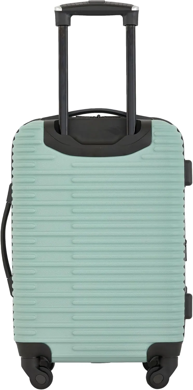 kensie Women's Hillsboro Luggage & Travel Bags Set, Green Granite, 20" Carry-On