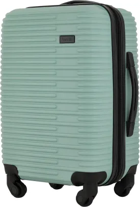 kensie Women's Hillsboro Luggage & Travel Bags Set, Green Granite, 20" Carry-On