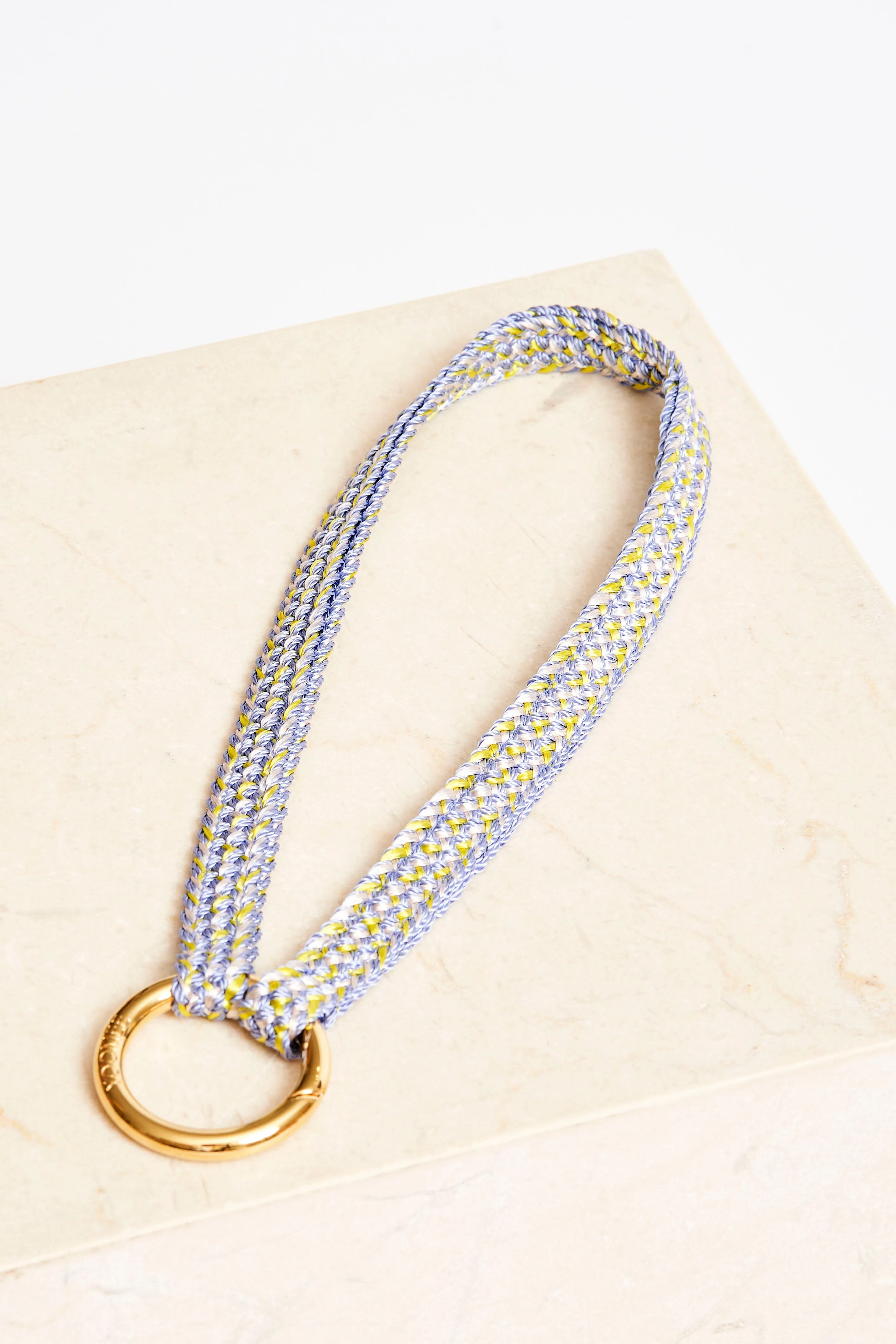 keychain band - FATIMA mini - blue flower