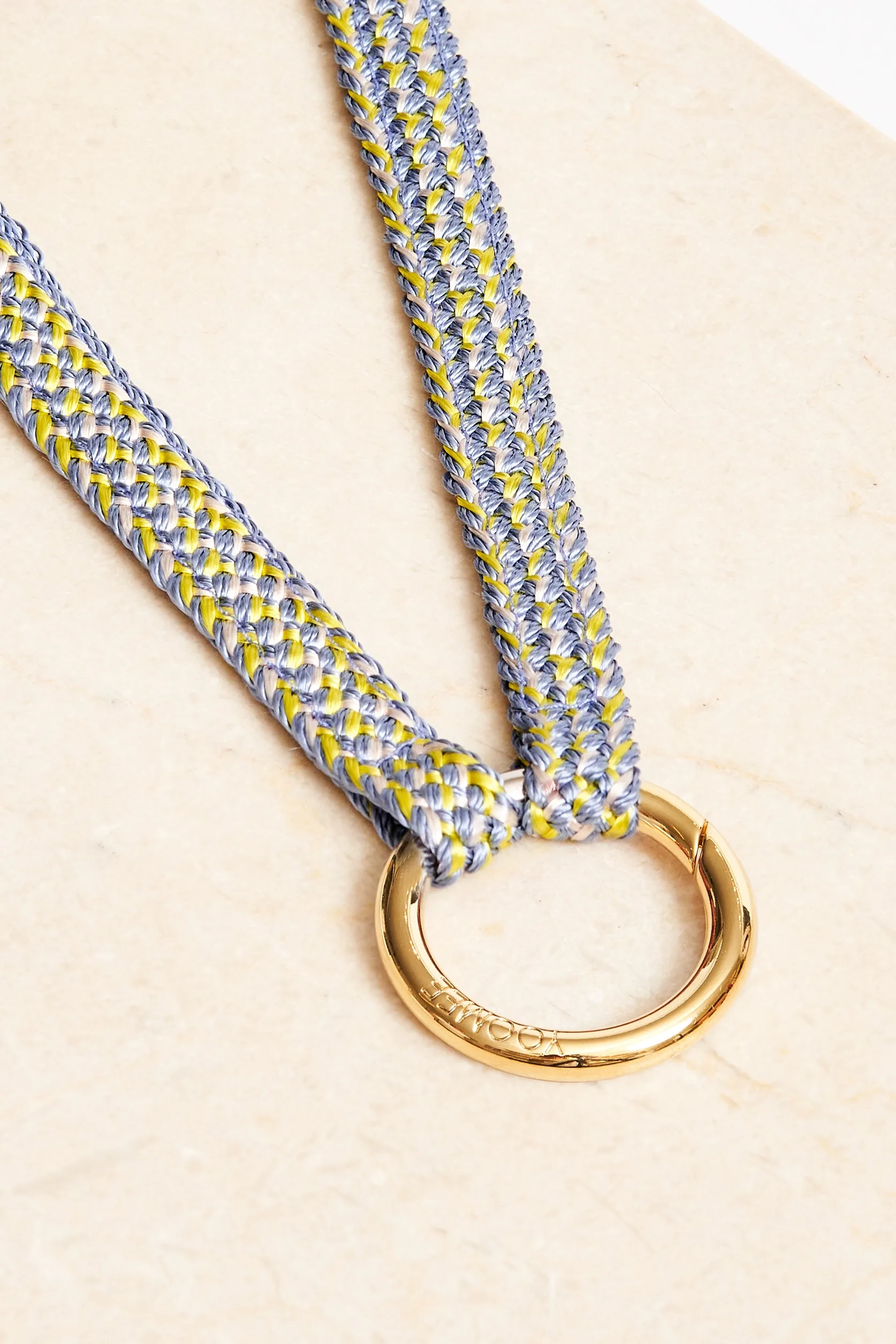 keychain band - FATIMA mini - blue flower