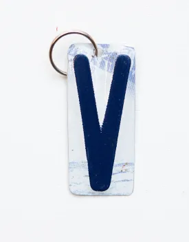 Letter V Keychain