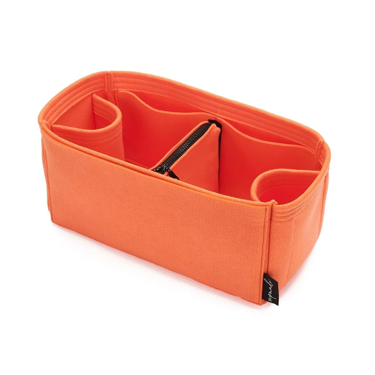Louis Vuitton Onthego Purse Organizer Insert, Bag Organizer with Zipper Middle Pouch and Double Bottle Holders