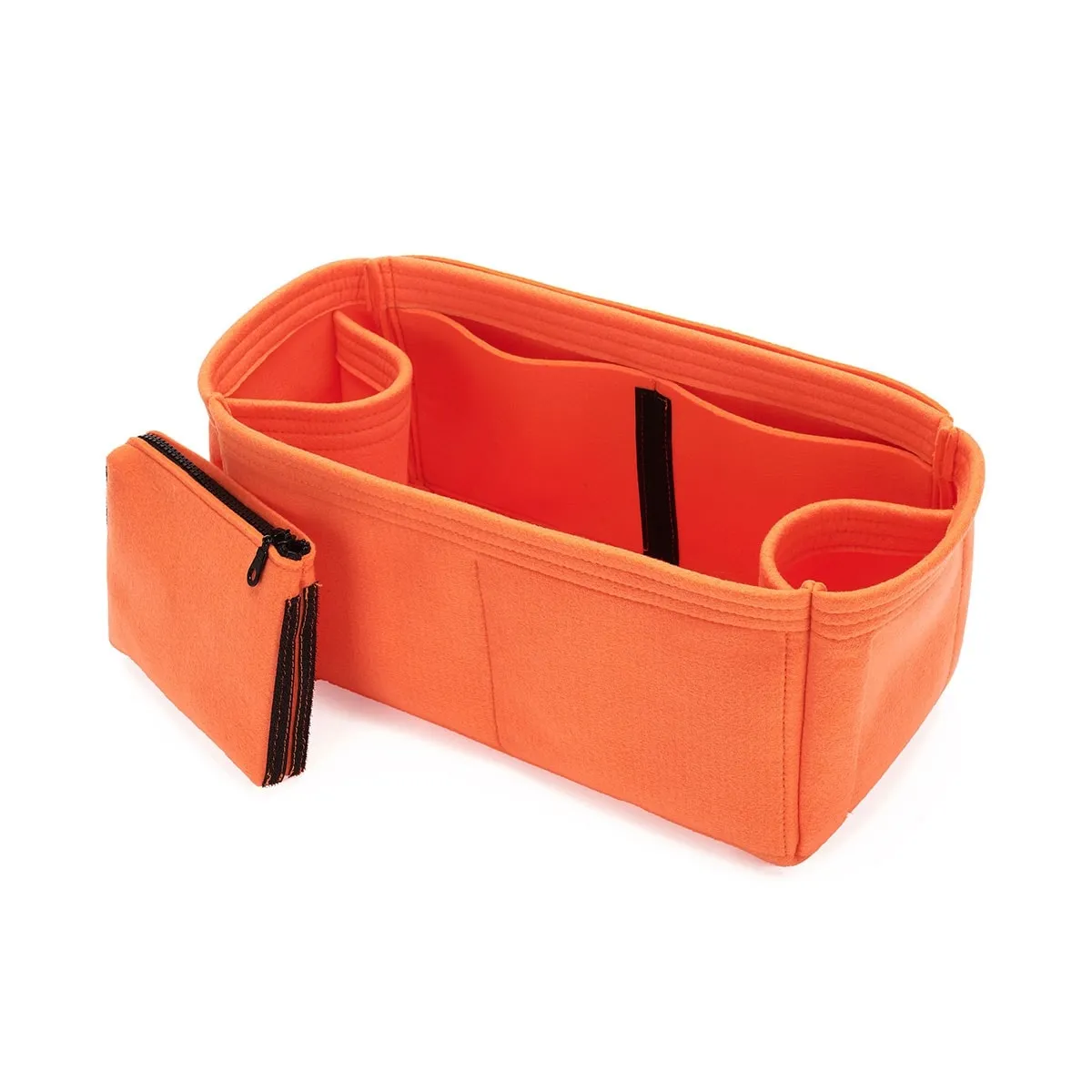 Louis Vuitton Onthego Purse Organizer Insert, Bag Organizer with Zipper Middle Pouch and Double Bottle Holders
