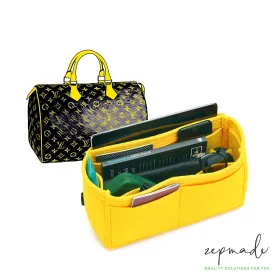 Louis Vuitton Speedy Organizer Insert, Classic Model Bag Organizer with Exterior Pockets