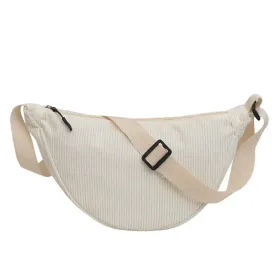 Luxe Corduroy Crossbody Bag