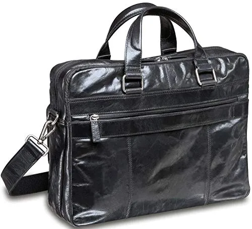 Mancini Double Compartment 15.6" Laptop/Tablet Briefcase in Burgundy