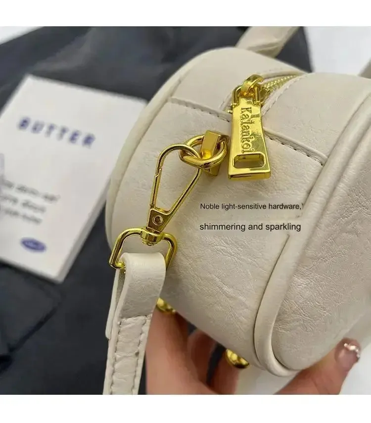 MIN MIN Women Leather Crossbody Bag Without Keychain 407