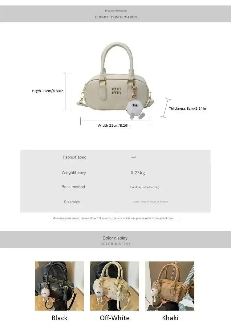 MIN MIN Women Leather Crossbody Bag Without Keychain 407