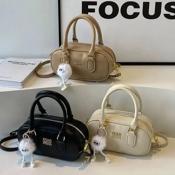 MIN MIN Women Leather Crossbody Bag Without Keychain 407