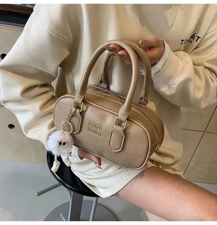 MIN MIN Women Leather Crossbody Bag Without Keychain 407