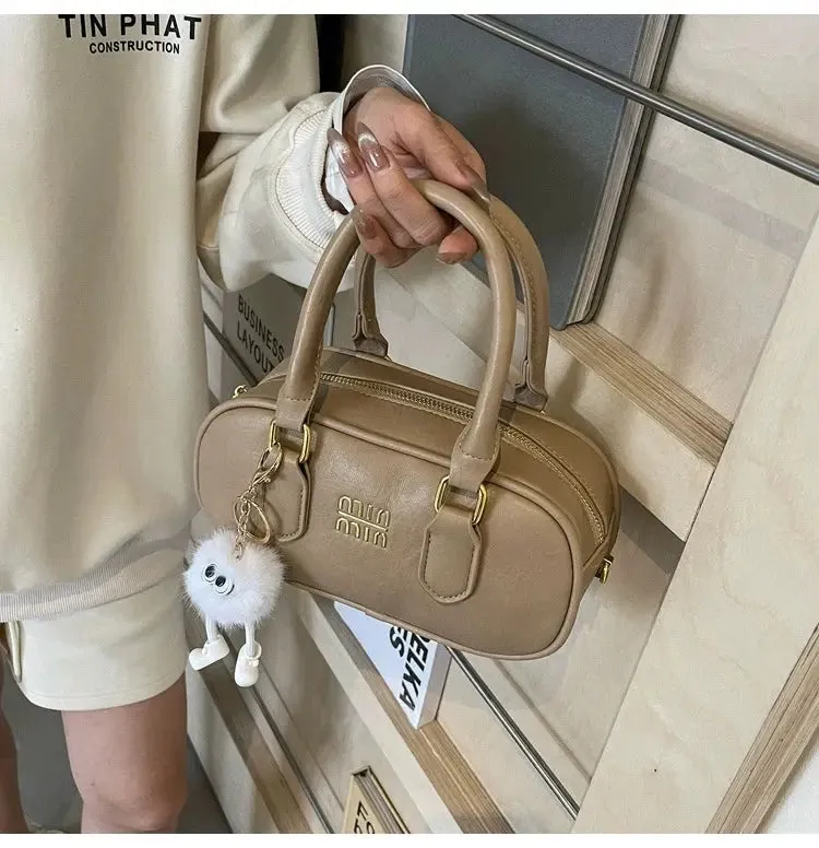 MIN MIN Women Leather Crossbody Bag Without Keychain 407