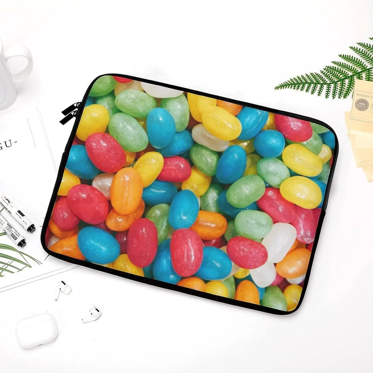 Mush Room Pattern Laptop Bag Without Handheld, Large Capacity, Lightweight And Convenient