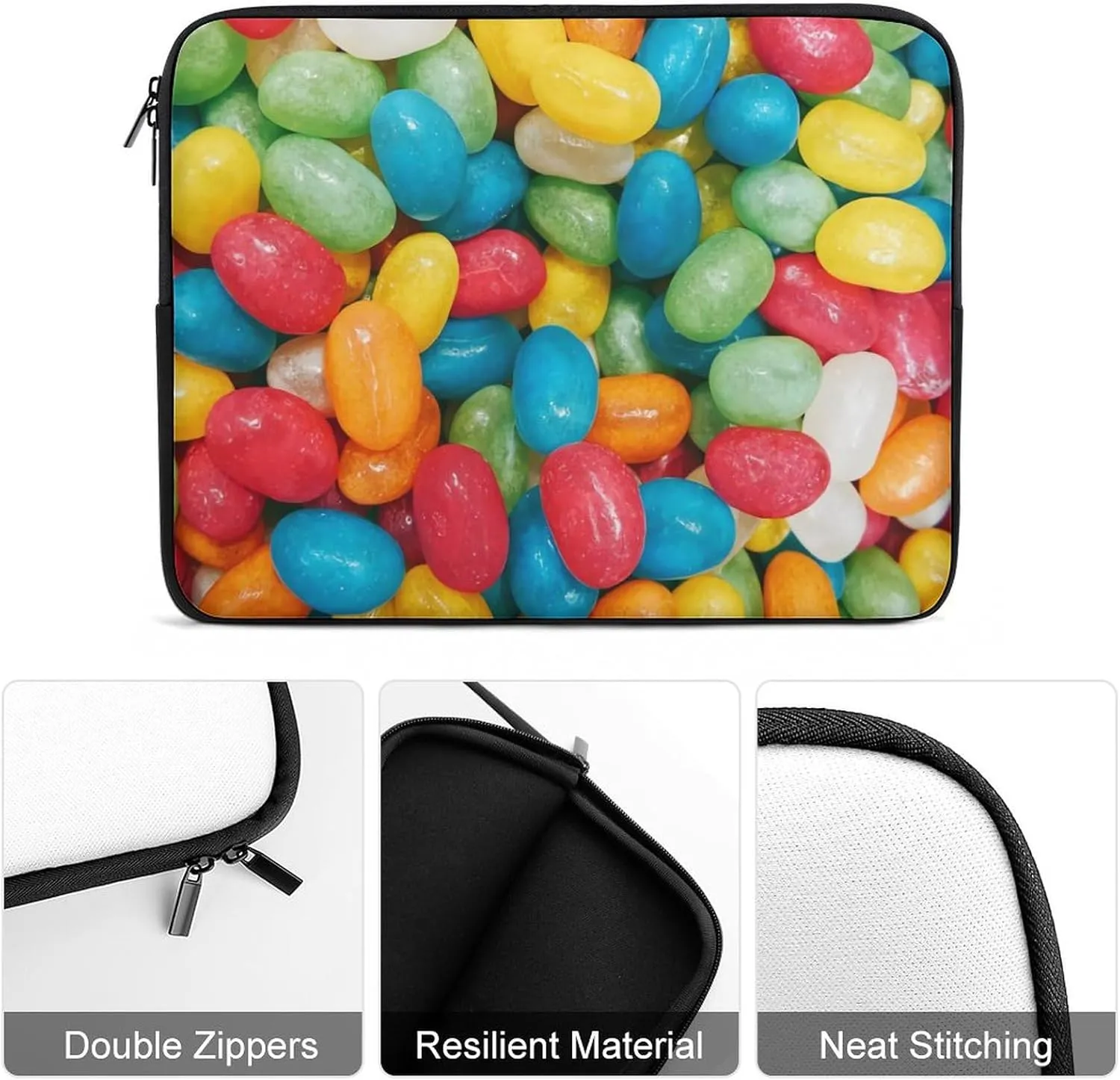 Mush Room Pattern Laptop Bag Without Handheld, Large Capacity, Lightweight And Convenient