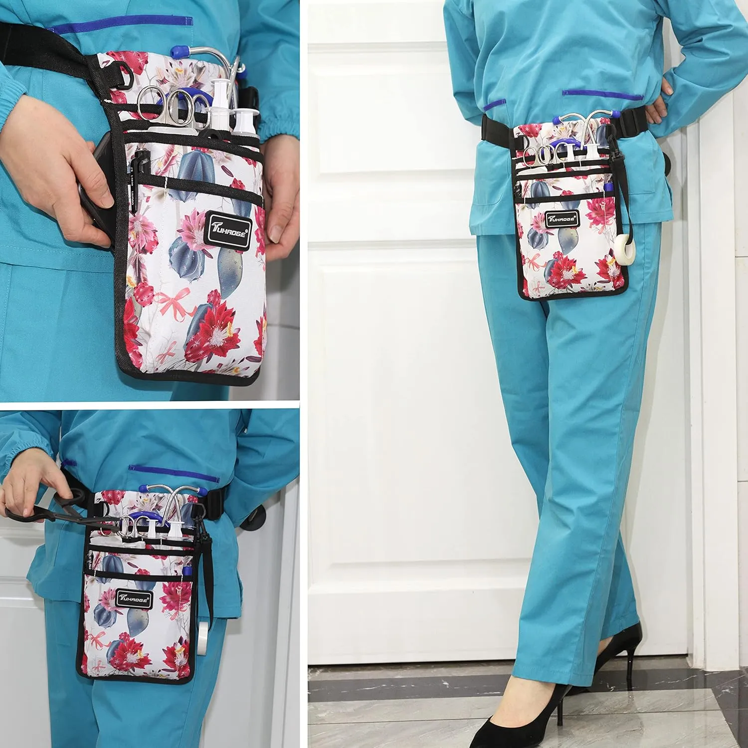 Nurse Storage Bag Practical Waist Bag Nurse Pocket Bag belt organizer pouch.