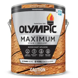 Olympic Stain And Sealant, Semi-Transparent Redwood 3.78L