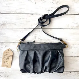 Ruche Clutch in Antique Black