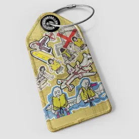 Safety Card Collage - Luggage Tag