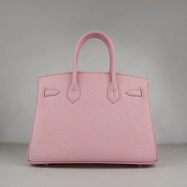 Trendy Inspired Hermes Birkin 30cm Togo Leather Handbags Pink Golden