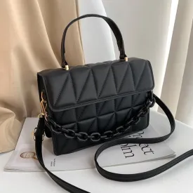 Trendy plaid shoulder bag for women