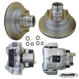 UFP DB-35, 6-Lug Disc Brake Unit with ALUMINUM Calipers #UKIT26